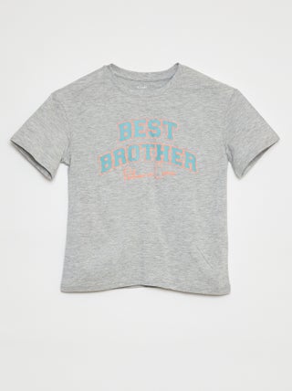 T-shirt a maniche corte con animazione Brother