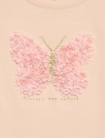 T-shirt a maniche corte con decorazione