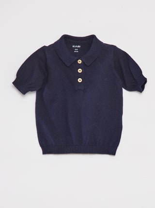 T-shirt a maniche corte con collo a polo