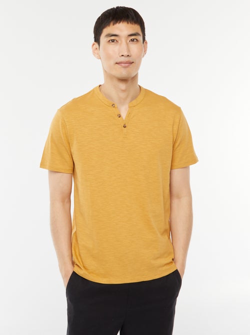 T-shirt a maniche corte con collo serafino - Kiabi