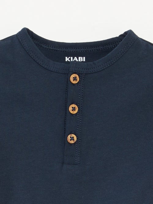 T-shirt a maniche corte con collo serafino - Kiabi