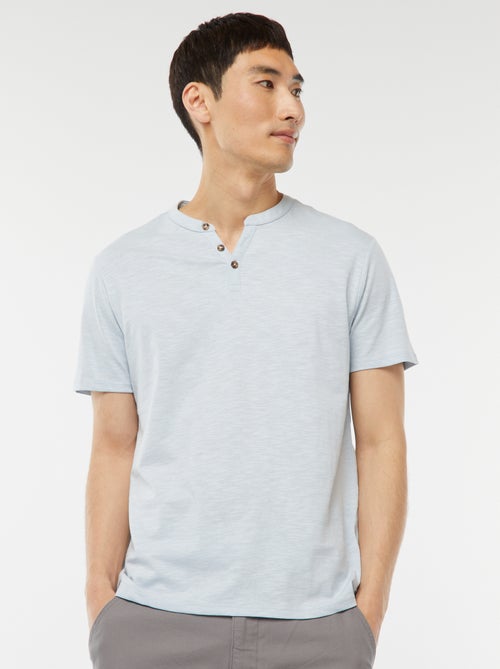 T-shirt a maniche corte con collo serafino - Kiabi