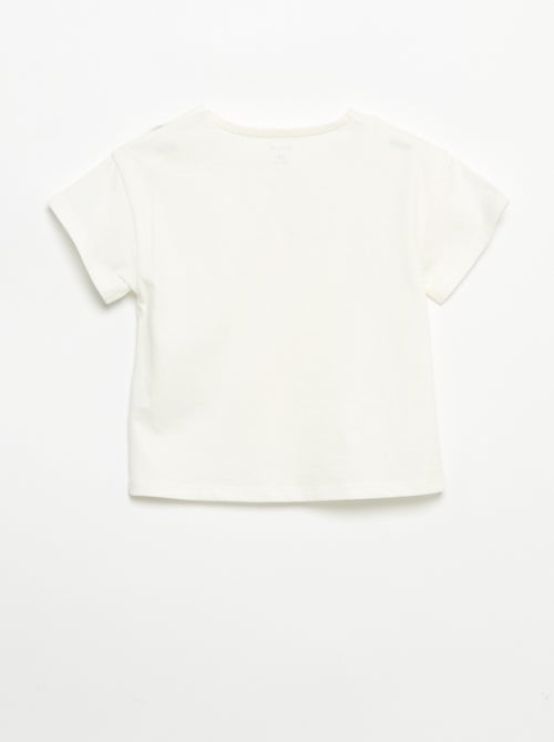 T-shirt a maniche corte con cuore cucito - Kiabi
