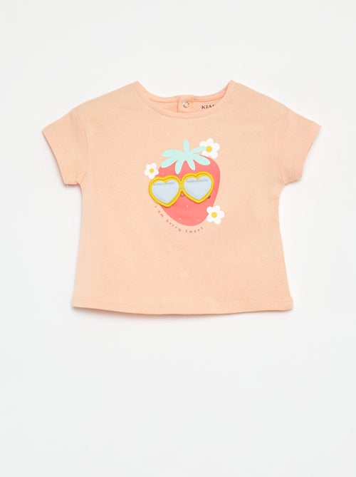 T-shirt a maniche corte con decorazione - Kiabi