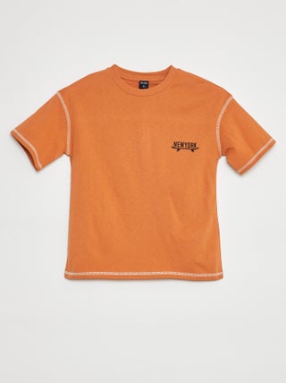 T-shirt a maniche corte con decorazione
