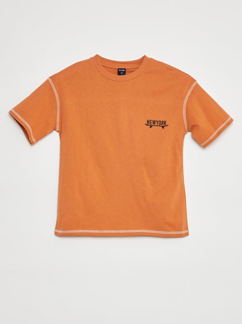 T-shirt a maniche corte con decorazione - Kiabi