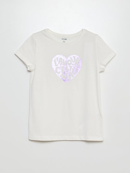 T-shirt a maniche corte con decorazione - Kiabi