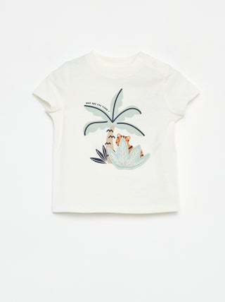 T-shirt a maniche corte con decorazione