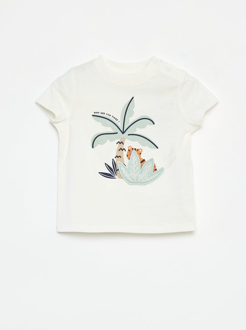 T-shirt a maniche corte con decorazione - Kiabi
