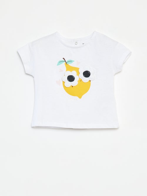T-shirt a maniche corte con decorazione - Kiabi