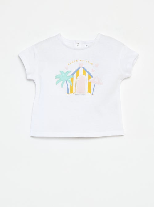 T-shirt a maniche corte con decorazione - Kiabi