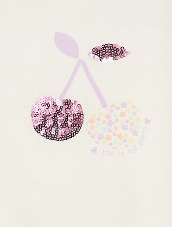 T-shirt a maniche corte con decorazione