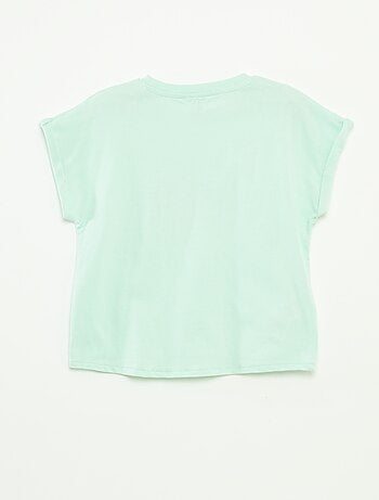 T-shirt a maniche corte con decorazione