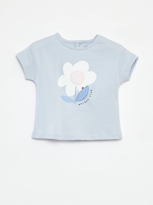 T-shirt a maniche corte con decorazione - Kiabi