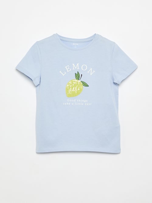 T-shirt a maniche corte con decorazione - Kiabi