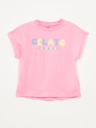T-shirt a maniche corte con decorazione
