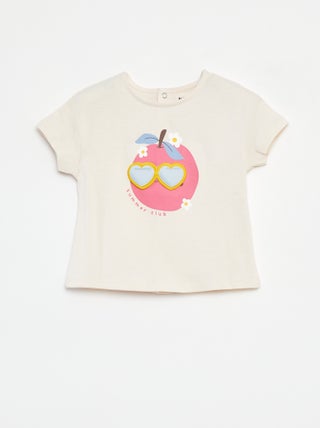 T-shirt a maniche corte con decorazione