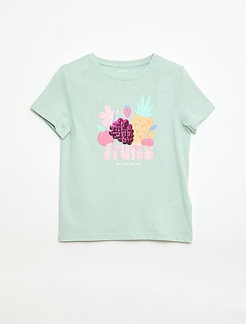 T-shirt a maniche corte con decorazione