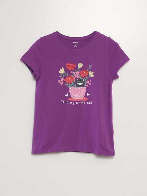 T-shirt a maniche corte con decorazione - Kiabi