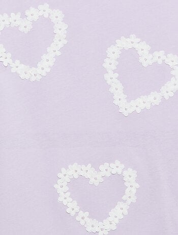 T-shirt a maniche corte con decorazione