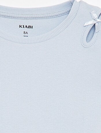 T-shirt a maniche corte con fiocchi decorativi