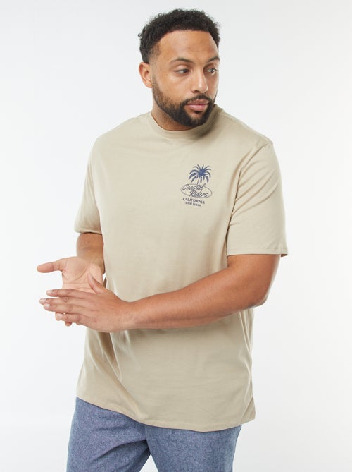 T-shirt a maniche corte con motivo - Kiabi