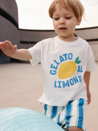 T-shirt a maniche corte con motivo