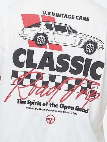 T-shirt a maniche corte con motivo