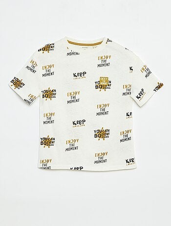 T-shirt a maniche corte con motivo
