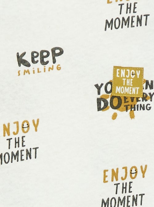 T-shirt a maniche corte con motivo - Kiabi