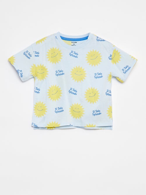 T-shirt a maniche corte con motivo - Kiabi