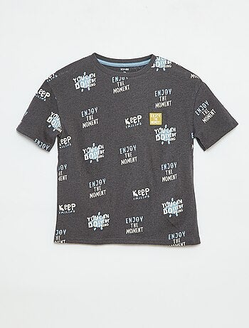 T-shirt a maniche corte con motivo