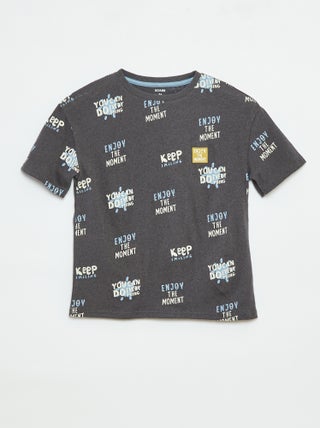 T-shirt a maniche corte con motivo