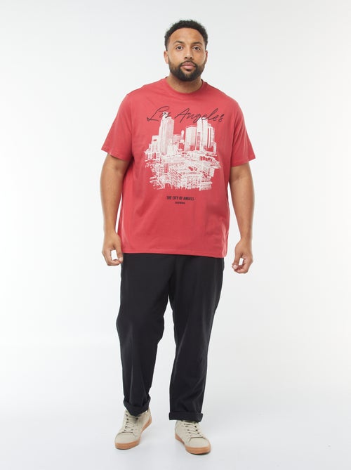 T-shirt a maniche corte con motivo - Kiabi