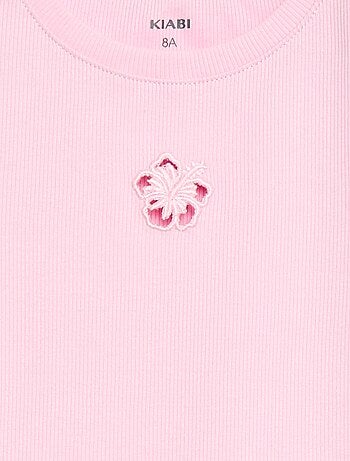 T-shirt a maniche corte con motivo traforato