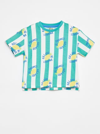 T-shirt a maniche corte con motivo