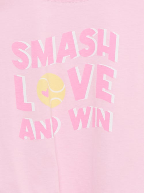 T-shirt a maniche corte con nodo alla base - Kiabi