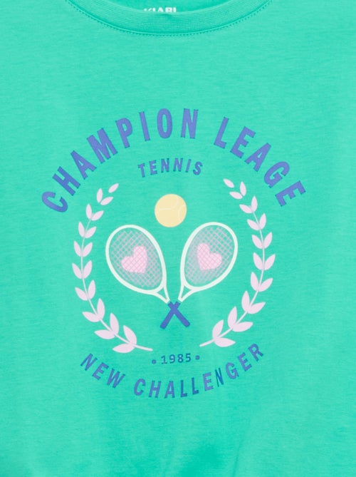 T-shirt a maniche corte con nodo alla base - Kiabi