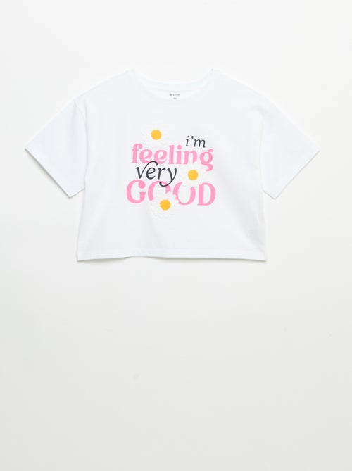 T-shirt a maniche corte con ricami - Kiabi T-shirt a maniche corte con ricami - Kiabi