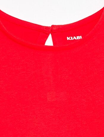 T-shirt a maniche corte con ricami inglesi