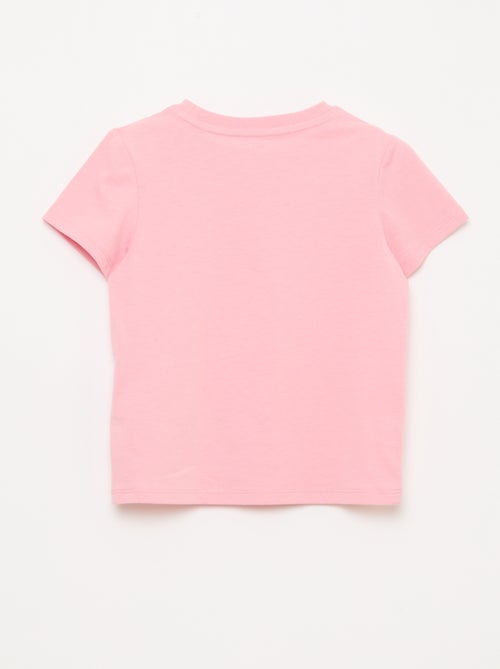 T-shirt a maniche corte con ricami - Kiabi