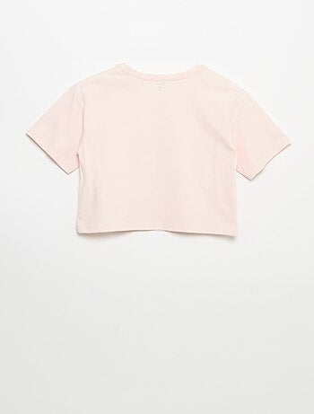 T-shirt a maniche corte con ricami