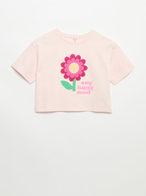 T-shirt a maniche corte con ricami - Kiabi T-shirt a maniche corte con ricami - Kiabi