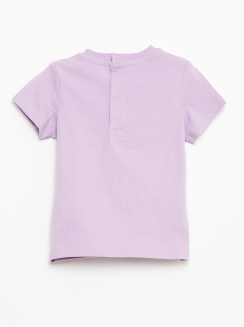 T-shirt a maniche corte con ricami - Kiabi