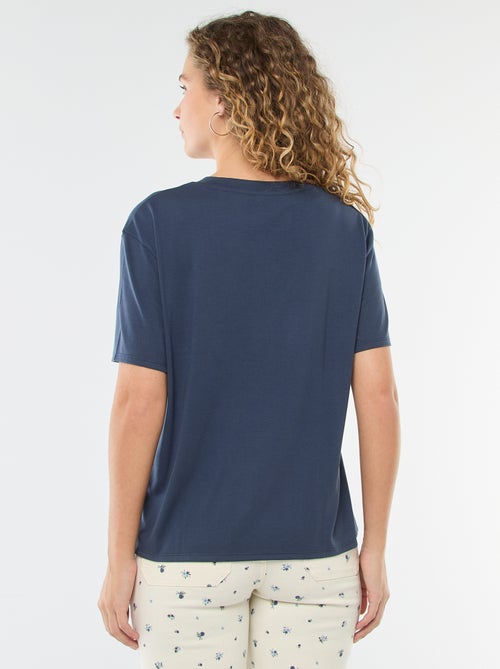 T-shirt a maniche corte con scollo a V - Kiabi