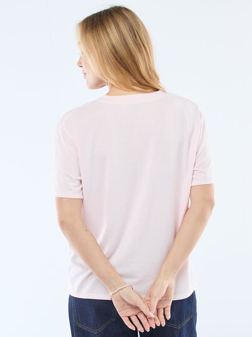 T-shirt a maniche corte con scollo a V - Kiabi