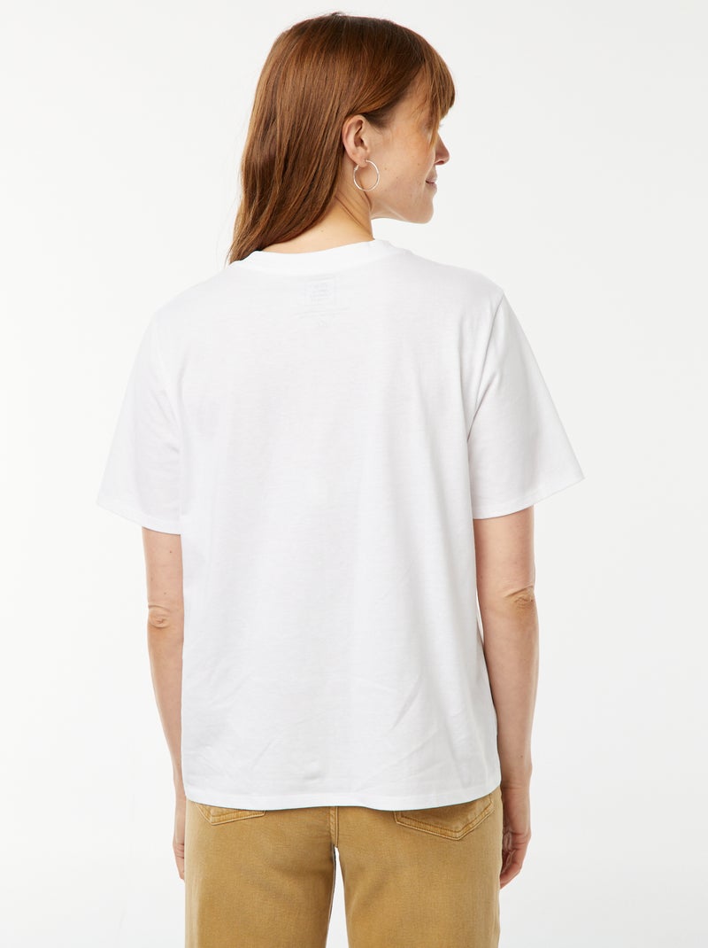 T-shirt a maniche corte con scollo tondo 'Ford' bianco - Kiabi