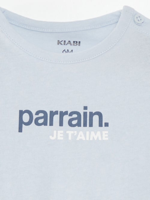 T-shirt a maniche corte con scritta - Kiabi