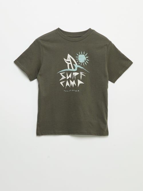 T-shirt a maniche corte con stampa - Kiabi