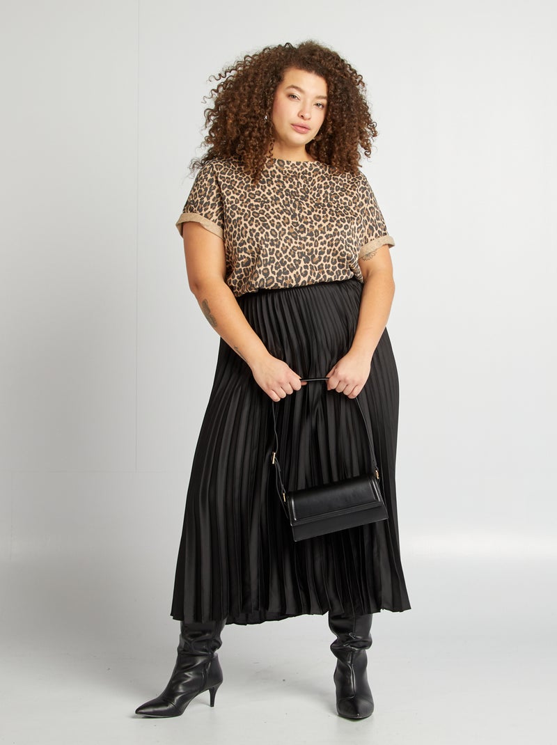 T-shirt a maniche corte con stampa BEIGE - Kiabi